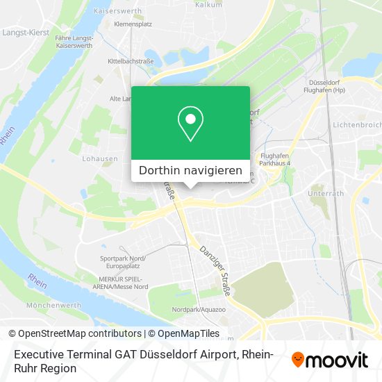 Executive Terminal GAT Düsseldorf Airport Karte