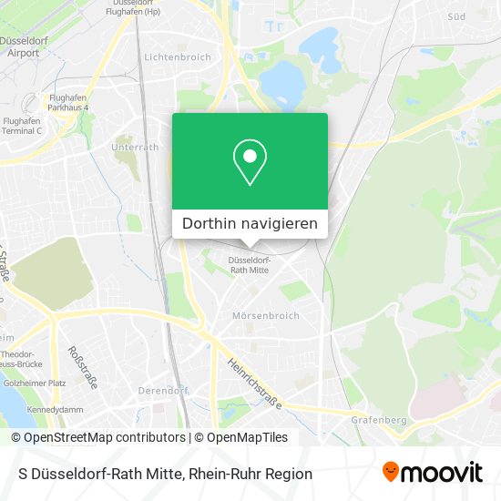 S Düsseldorf-Rath Mitte Karte