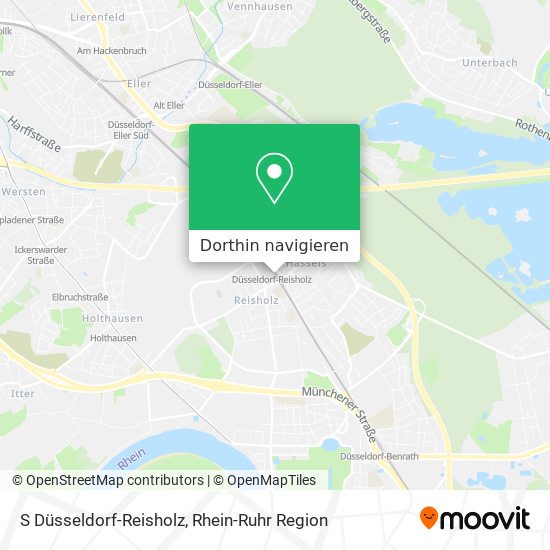 S Düsseldorf-Reisholz Karte