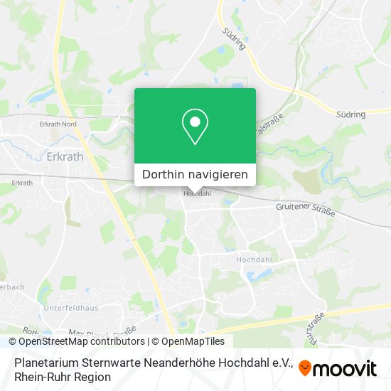 Planetarium Sternwarte Neanderhöhe Hochdahl e.V. Karte