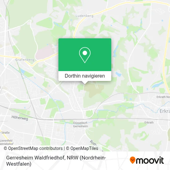 Gerresheim Waldfriedhof Karte