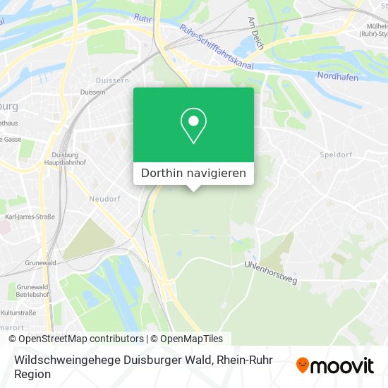 Wildschweingehege Duisburger Wald Karte