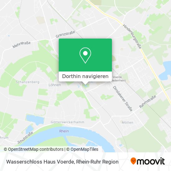 Wasserschloss Haus Voerde Karte
