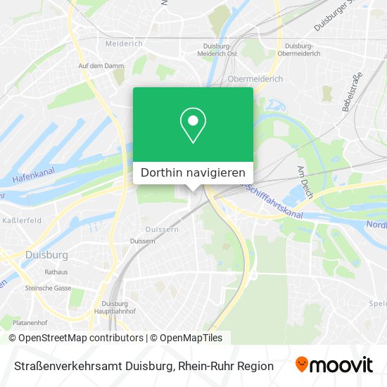 Straßenverkehrsamt Duisburg Karte