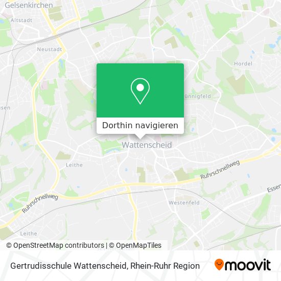 Gertrudisschule Wattenscheid Karte