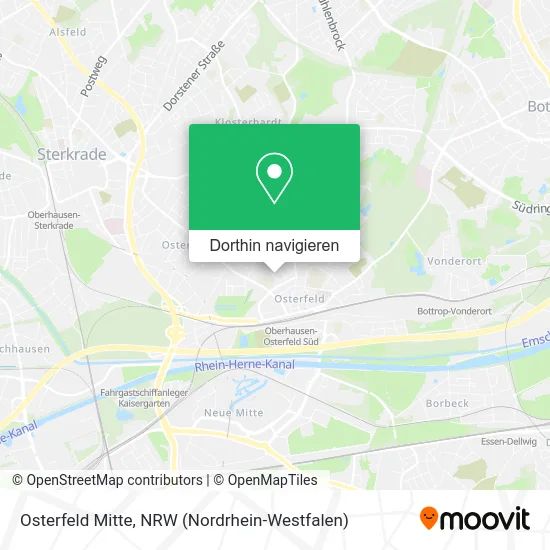 Osterfeld Mitte Karte