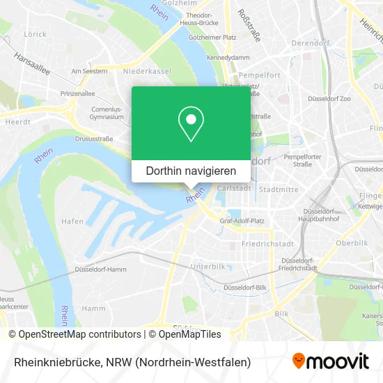 Rheinkniebrücke Karte