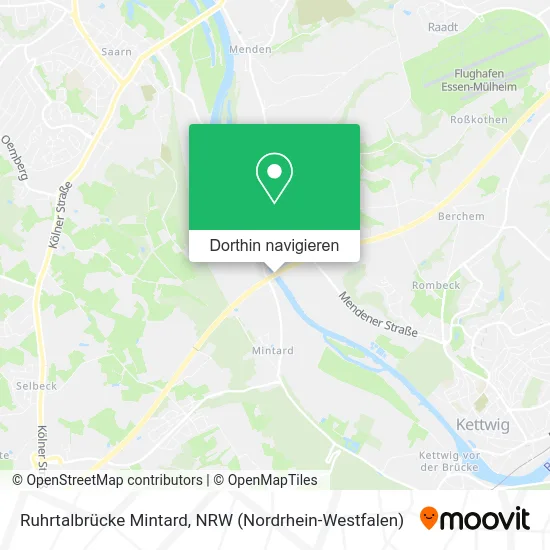 Ruhrtalbrücke Mintard Karte