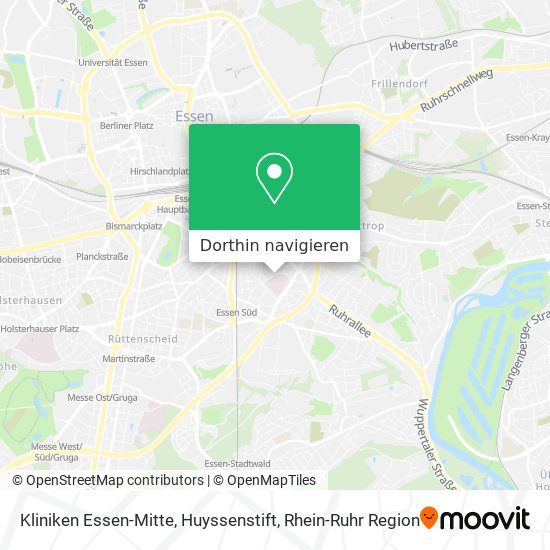 Kliniken Essen-Mitte, Huyssenstift Karte