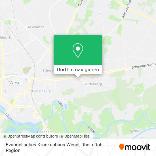 Evangelisches Krankenhaus Wesel Karte