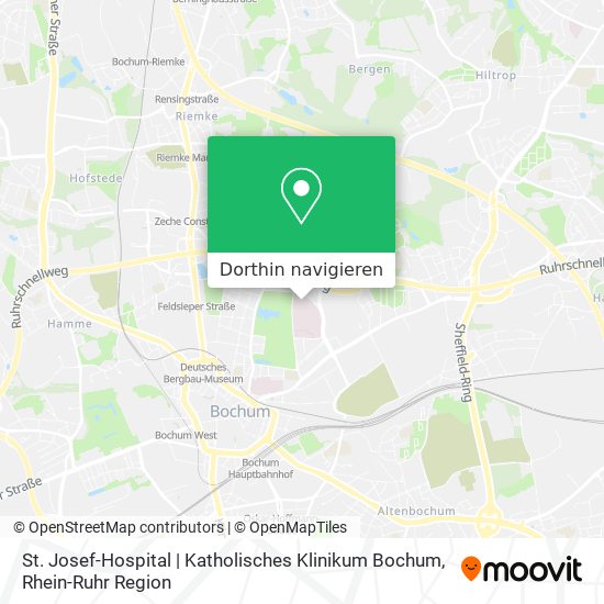 St. Josef-Hospital | Katholisches Klinikum Bochum Karte