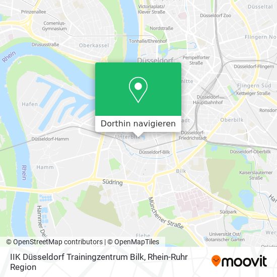 IIK Düsseldorf Trainingzentrum Bilk Karte