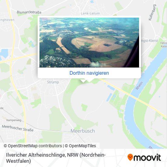 Ilvericher Altrheinschlinge Karte