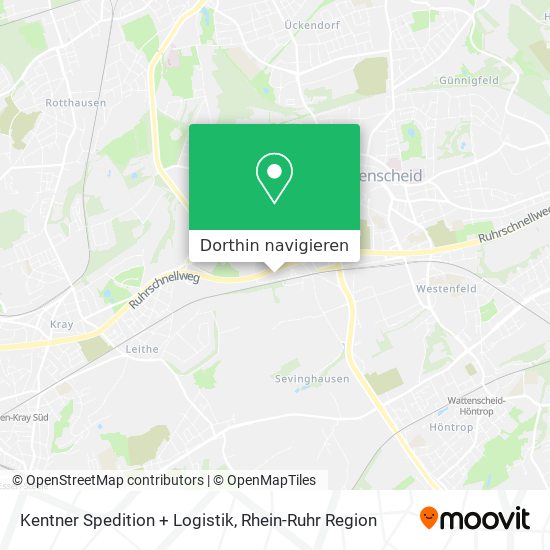 Kentner Spedition + Logistik Karte