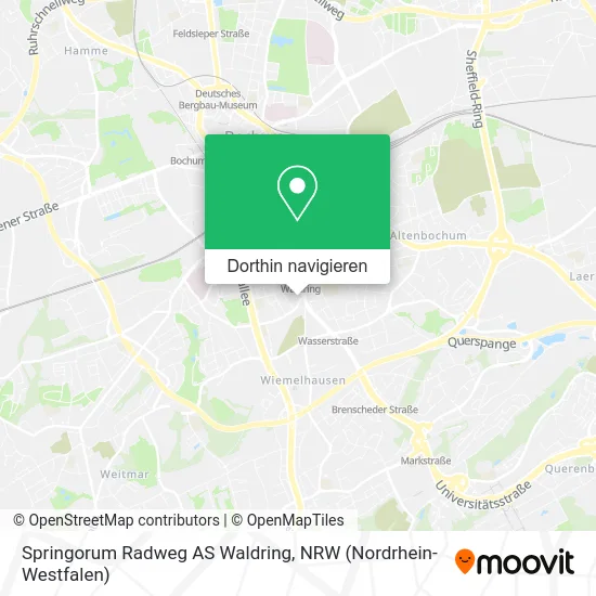 Springorum Radweg AS Waldring Karte