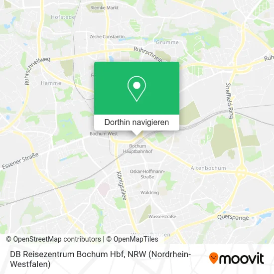 DB Reisezentrum Bochum Hbf Karte