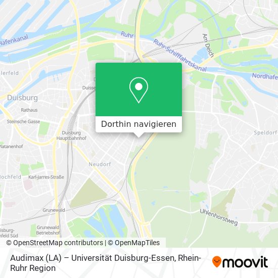 Audimax (LA) – Universität Duisburg-Essen Karte