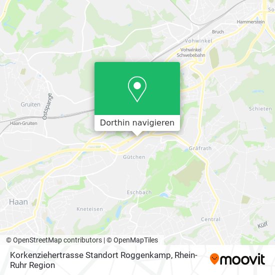 Korkenziehertrasse Standort Roggenkamp Karte