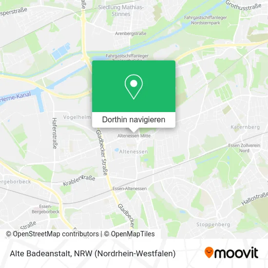 Alte Badeanstalt Karte