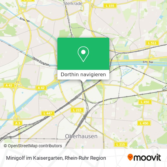 Minigolf im Kaisergarten Karte