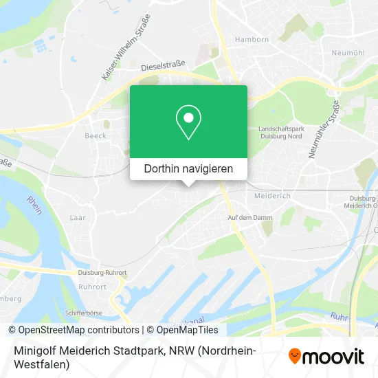 Minigolf Meiderich Stadtpark Karte