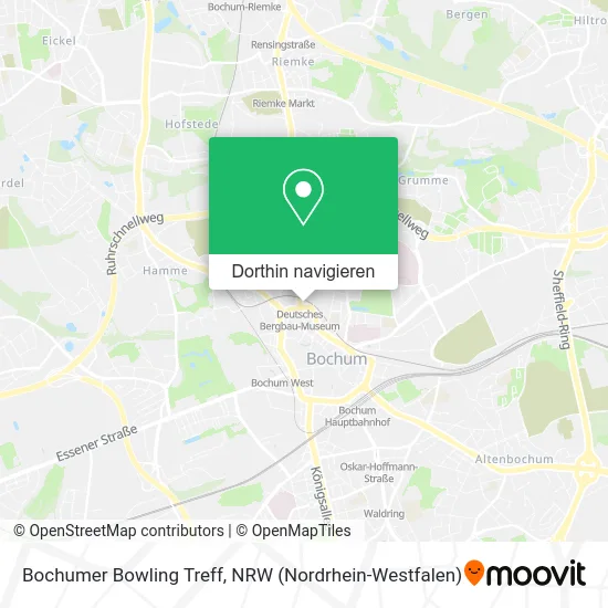 Bochumer Bowling Treff Karte