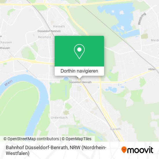 Bahnhof Düsseldorf-Benrath Karte