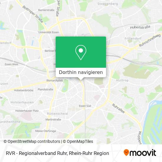 RVR - Regionalverband Ruhr Karte