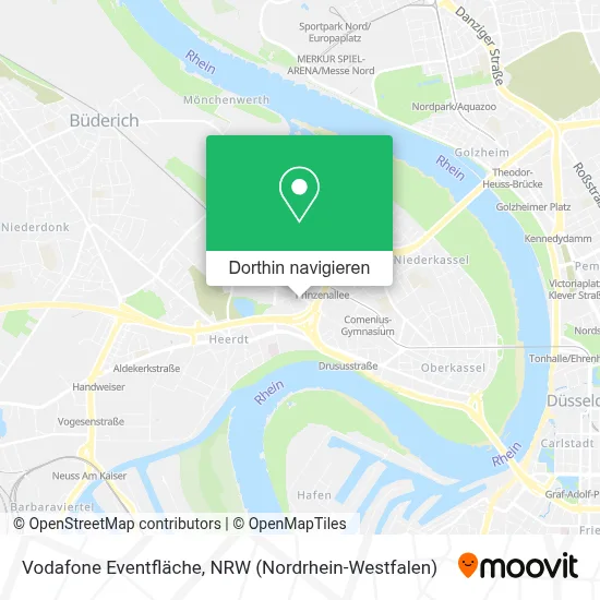 Vodafone Eventfläche Karte