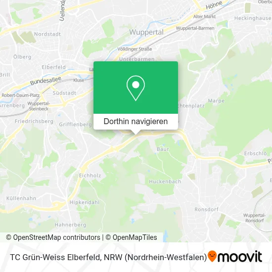 TC Grün-Weiss Elberfeld Karte