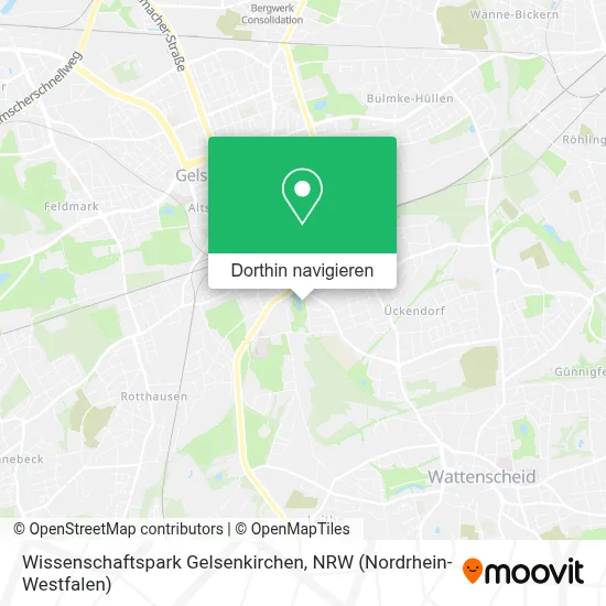 Wissenschaftspark Gelsenkirchen Karte