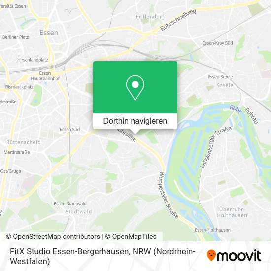 FitX Studio Essen-Bergerhausen Karte