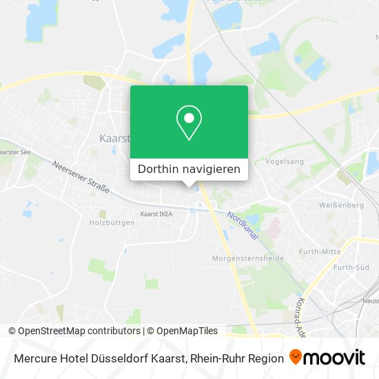 Mercure Hotel Düsseldorf Kaarst Karte