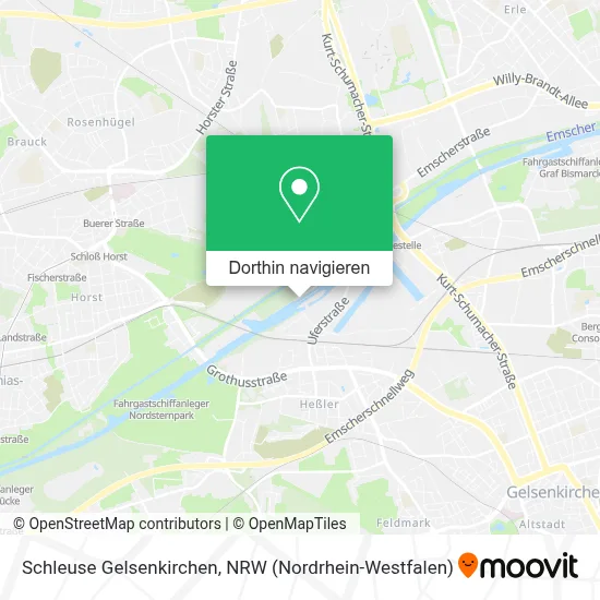 Schleuse Gelsenkirchen Karte