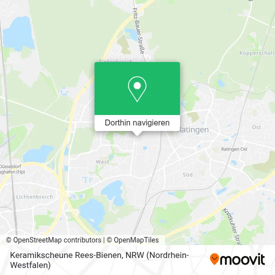 Keramikscheune Rees-Bienen Karte