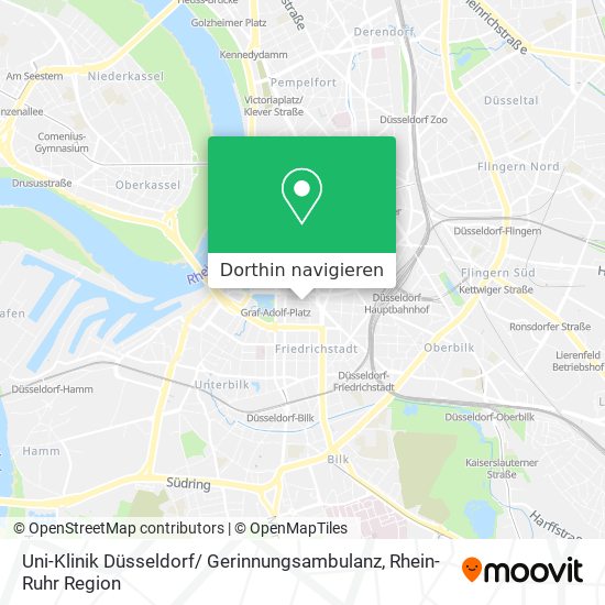 Uni-Klinik Düsseldorf/ Gerinnungsambulanz Karte
