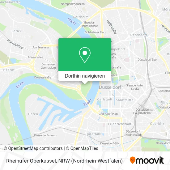 Rheinufer Oberkassel Karte