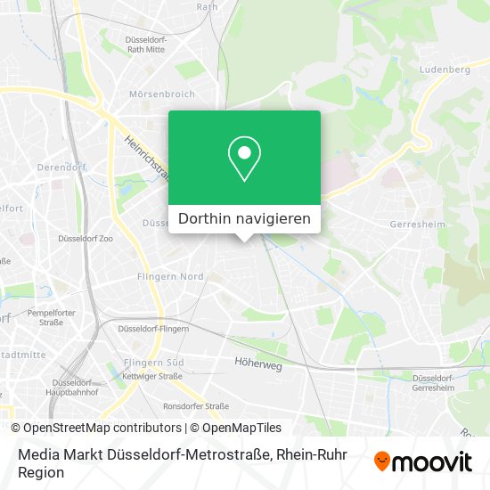 Media Markt Düsseldorf-Metrostraße Karte