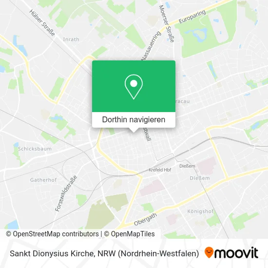 Sankt Dionysius Kirche Karte