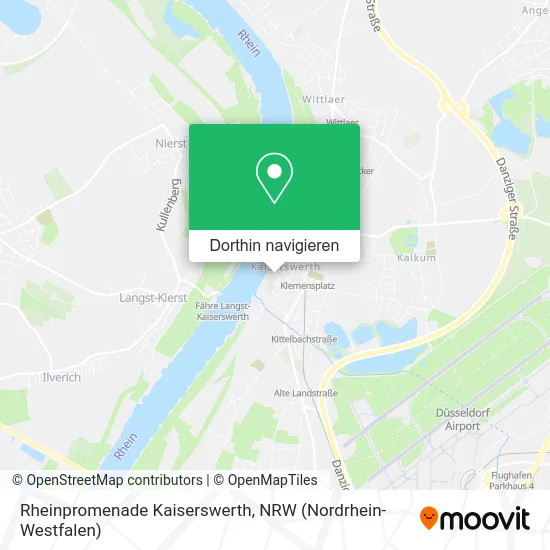 Rheinpromenade Kaiserswerth Karte