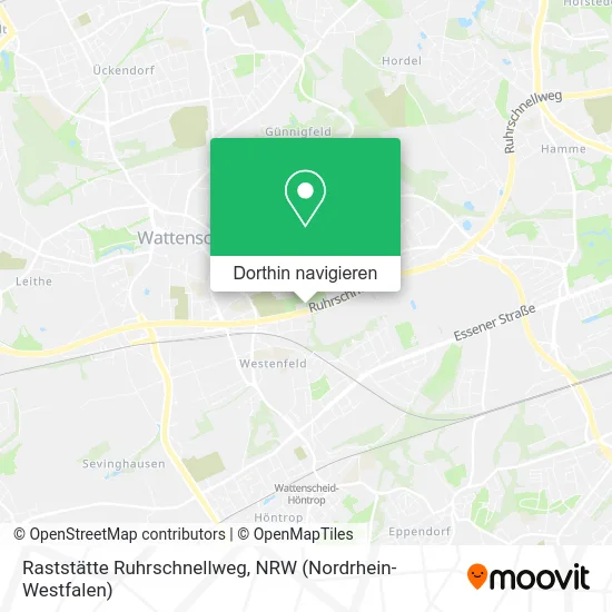 Raststätte Ruhrschnellweg Karte