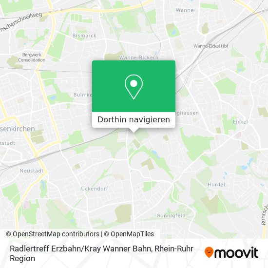 Radlertreff Erzbahn / Kray Wanner Bahn Karte