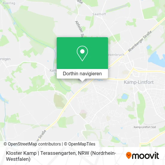 Kloster Kamp | Terassengarten Karte