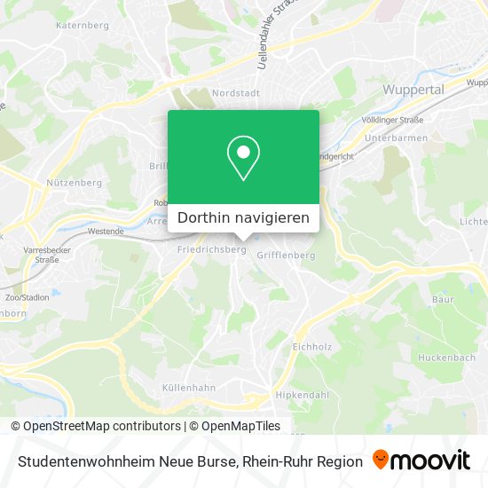 Studentenwohnheim Neue Burse Karte
