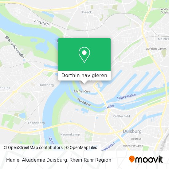 Haniel Akademie Duisburg Karte