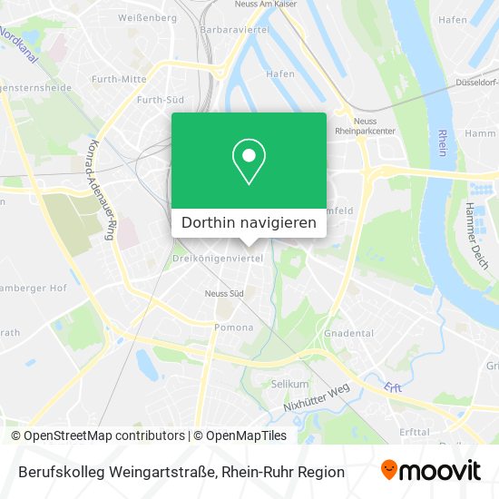 Berufskolleg Weingartstraße Karte