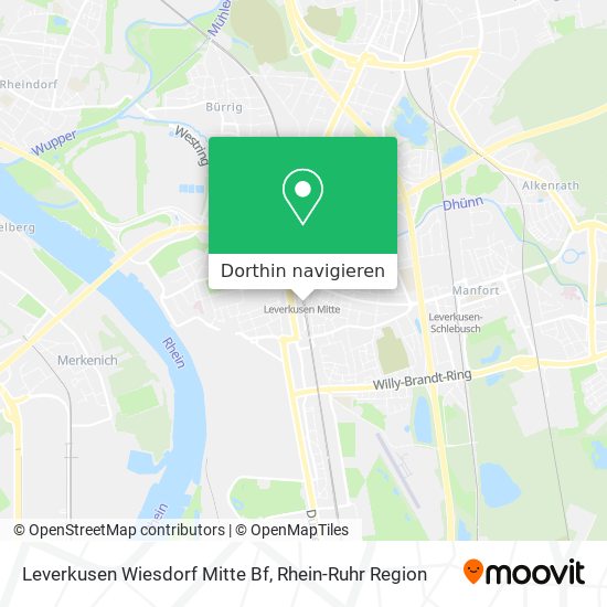 Leverkusen Wiesdorf Mitte Bf Karte