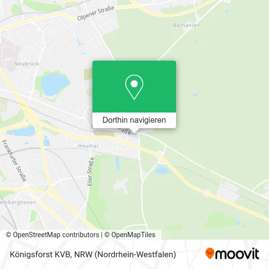 Königsforst KVB Karte