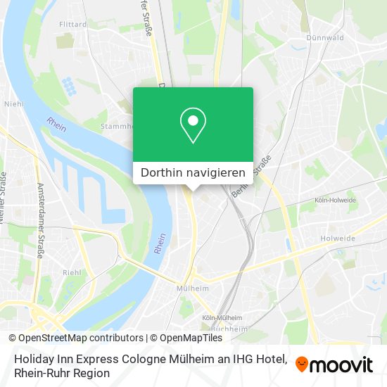 Holiday Inn Express Cologne Mülheim an IHG Hotel Karte