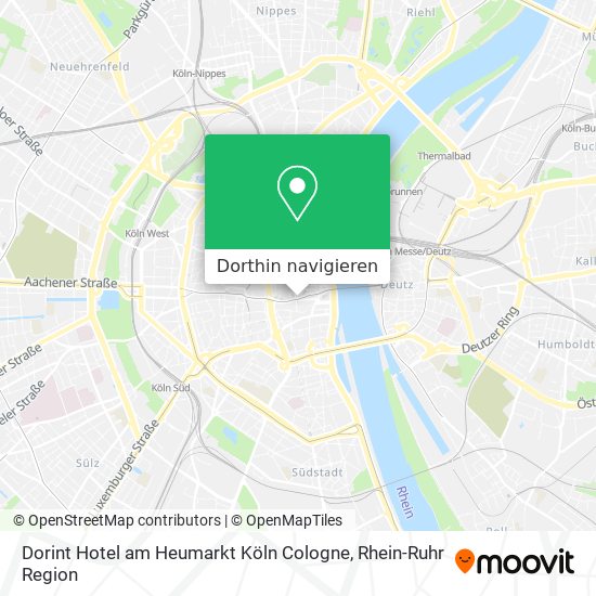 Dorint Hotel am Heumarkt Köln Cologne Karte